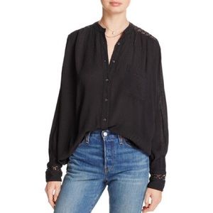 Free People Best Button Down Blouse